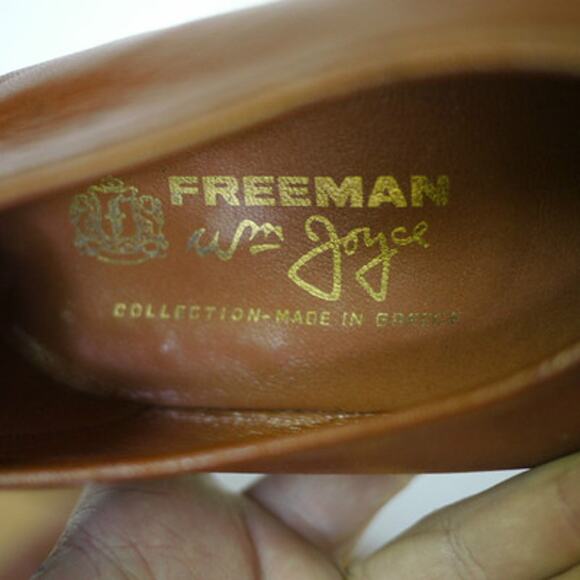 Vintage FREEMAN Wm Joyce Collection All Leather Tassel Moc Toe Loafers 8W 41 main image 7